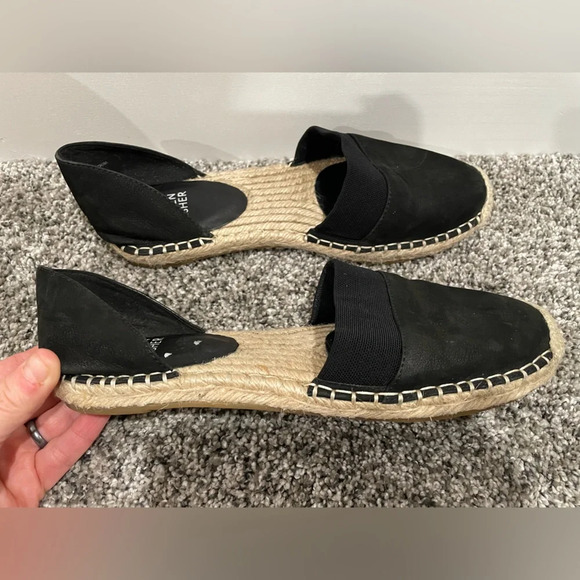 Eileen Fisher Lady tumbled nubuck espadrille shoes, size 7.5 - Picture 3 of 14